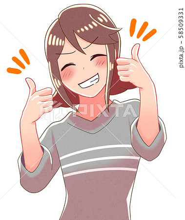 Woman thumbs up gesture Stock Vector by ©studiostoks 310308944