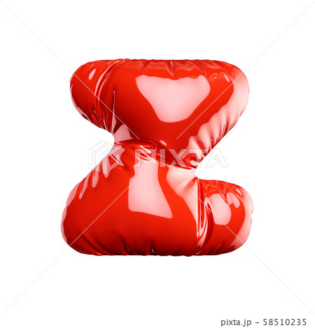 Alphabet red balloon letter font text character Z 58510235