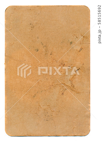 grunge playing card isolated on white paper grunge playing card isolated on white paper 58515692