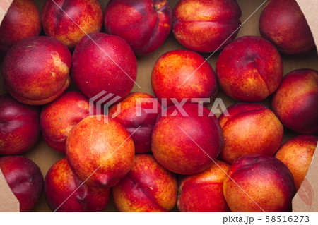 Farm Fresh Organic Heavenly Peaches in a box  58516273