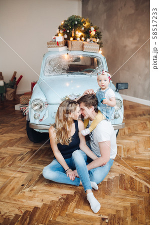 Lovely husband standing from back and embracing Lovely husband standing from back and embracing 58517233