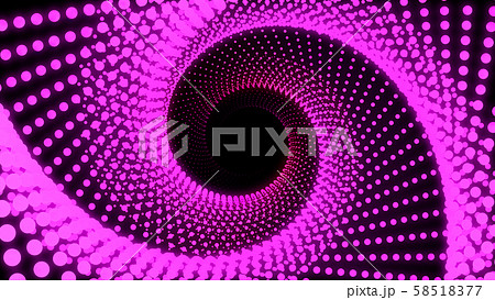 3d Illustration, Big pink dots lined up in lines 58518377