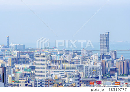 大阪　キタ　都市景観　此花区方面　　　 58519777