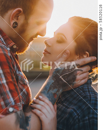 romantic date true love passion hipster couple romantic date true love passion hipster couple 58520116