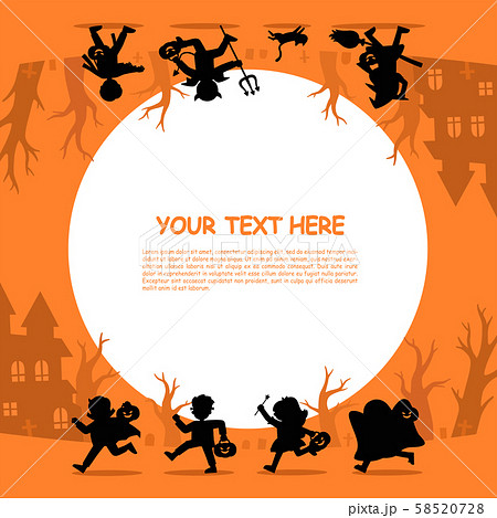 Children in Halloween fancy dress to go Trick or Treating. 58520728