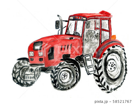 Tractor hand drawn 58521767