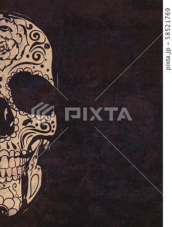 Textured sugar skull Textured sugar skull 58521769