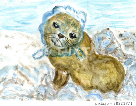 Seal entangled art Seal entangled art 58521771