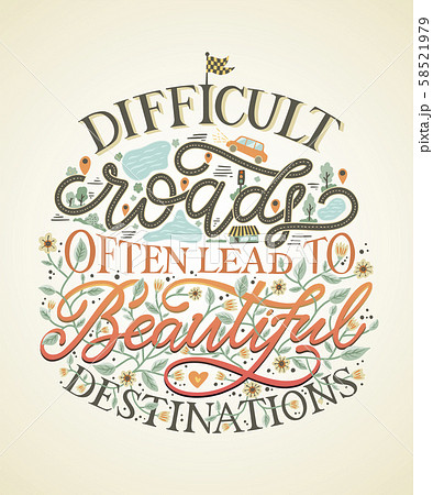 Difficult roads beautiful destinations 58521979