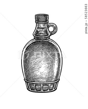 Maple Syrup Bottle のイラスト素材