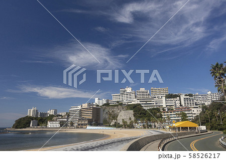 愛知県蒲郡市の西浦温泉の風景 愛知県蒲郡市の西浦温泉の風景 58526217
