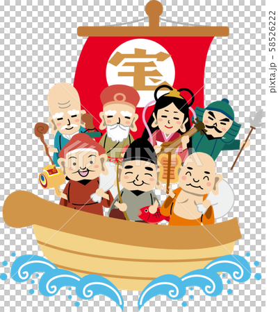 七福神 イラストのイラスト素材