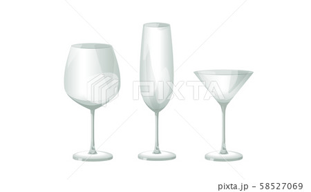 色々なグラスのイラスト素材