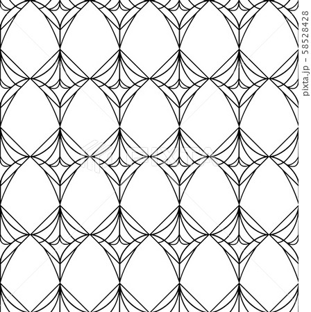 Vector seamless pattern. Black and white Repeating Vector seamless pattern. Black and white Repeating 58528428