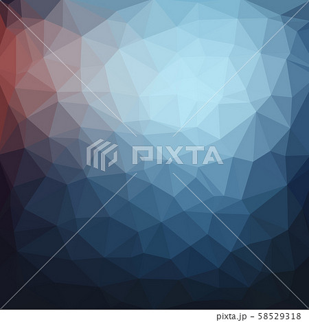 Light blue dark vector Low poly crystal 58529318