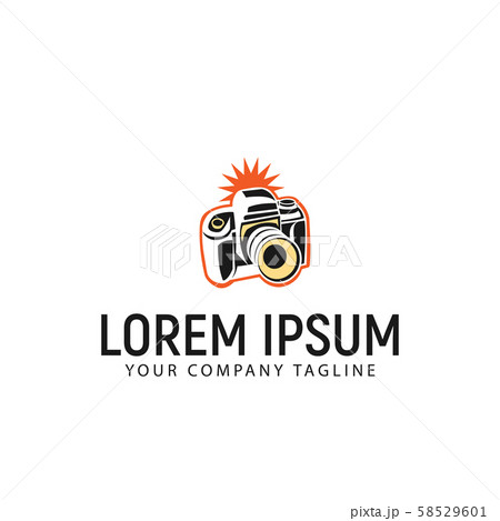 camera logo design concept template 58529601
