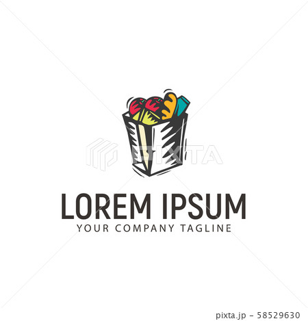shopping bag logo design concept template shopping bag logo design concept template 58529630