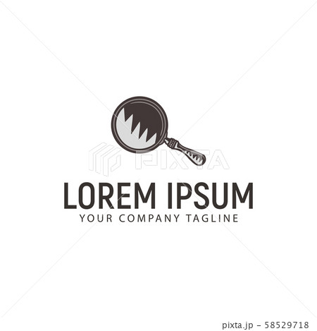 mirror vintage hand drawn logo design concept mirror vintage hand drawn logo design concept 58529718