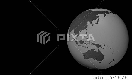 灰に埋もれる死んだ地球３のイラスト素材