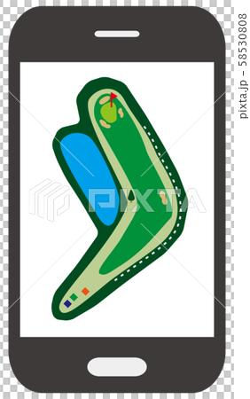 Golf course smartphone Golf course smartphone 58530808