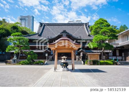 東京　泉岳寺の本堂 58532539