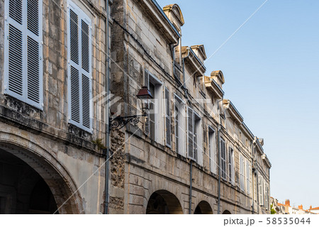 Decadent old residential buildings in European city Decadent old residential buildings in European city 58535044