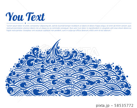 Blue Waves Sea Line Thai Art 58535772