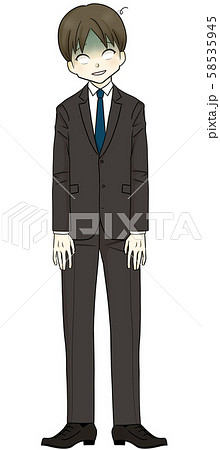スーツ-放心状態の男性-青ざめる 58535945