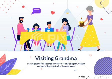 Visiting Grandma and Sweet Moment Motivate Poster 58536059
