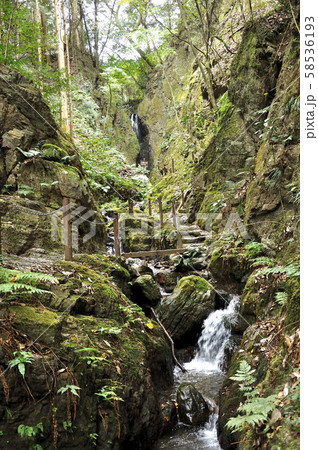 奥武蔵 黒山三滝の天狗滝 奥武蔵 黒山三滝の天狗滝 58536193