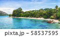 Panorama of asian paradise beach in Thailand 58537595