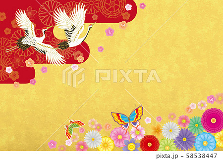 年賀状用背景8 58538447