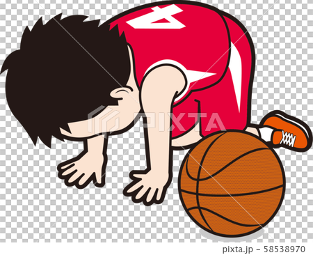 沮喪的籃球運動員 58538970