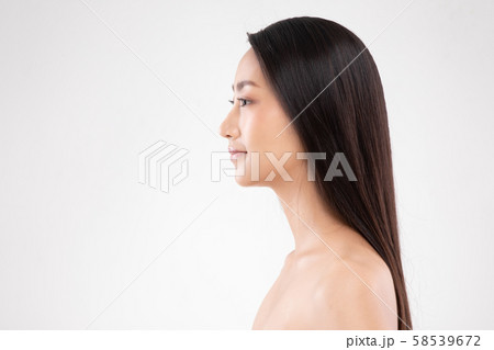 Beautiful Attractive Asian Woman smile and - Stock Photo [96198718] -  PIXTA