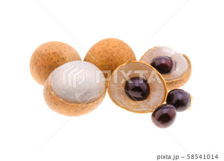 longan isolated on white background 58541014