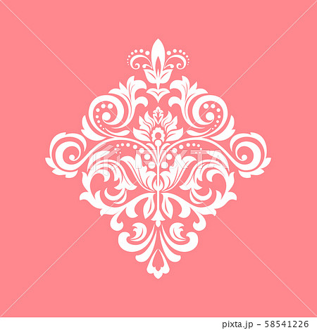 Damask graphic ornament. Floral design element. 58541226