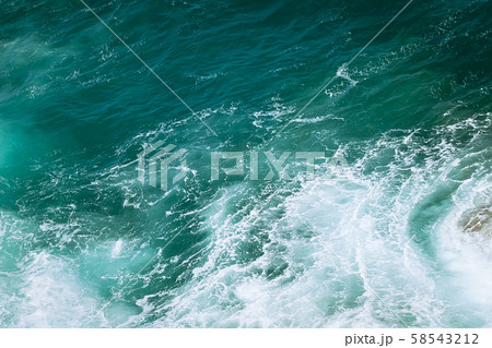 Sea water splash background, blue marble texture 58543212