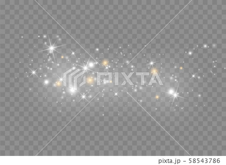 Glowing light. Magic christmas decoration 58543786