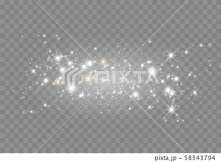 Glowing light. Magic christmas decoration 58543794