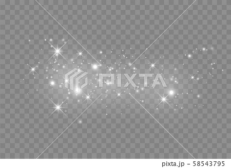 Glowing light. Magic christmas decoration 58543795