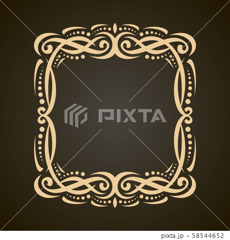 Vector decorative golden frame 58544652