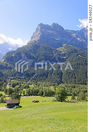 スイス、グリンデルワルトの風景、アイガー スイス、グリンデルワルトの風景、アイガー 58546027
