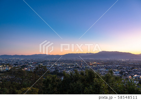 《長野県》松本市の夕暮れ 58548511