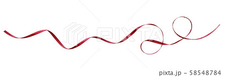 Red silk ribbon 58548784
