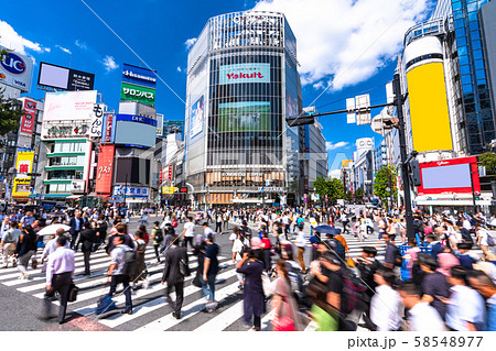 《東京都》渋谷駅前・スクランブル交差点 58548977
