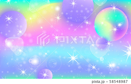Fairy background. Unicorn pattern. 58548987