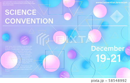 Conference design template. Business background. 58548992