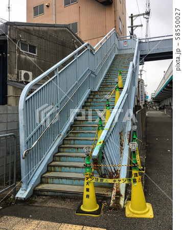 階段　歩道橋 58550027