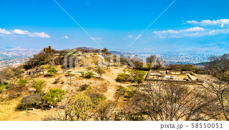 Monte Alban archaeological site in Oaxaca, Mexico 58550051