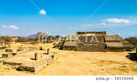 Monte Alban archaeological site in Oaxaca, Mexico 58550068